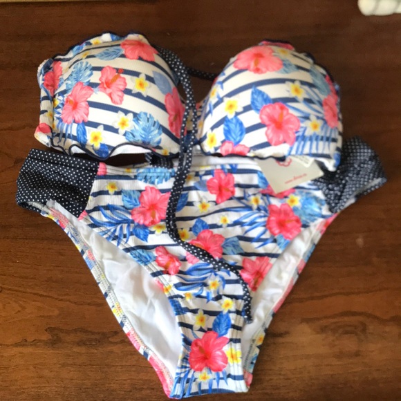 NWT 2 Piece Bathing Suit - Picture 1 of 5